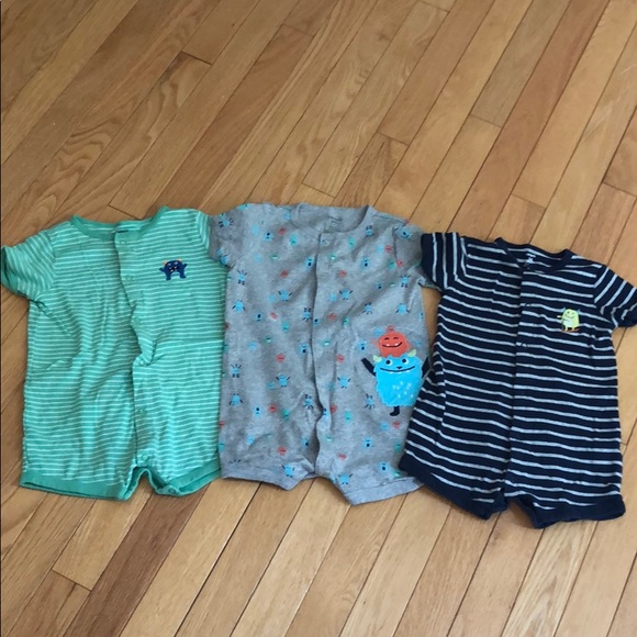 Carter's Other - Monster Romper Bundle 💚💙